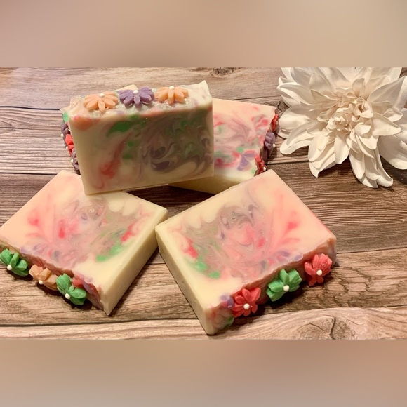 Sold out- Hand Crafted Artisan Soap with a Soap Flower Top - Picture 7 of 7